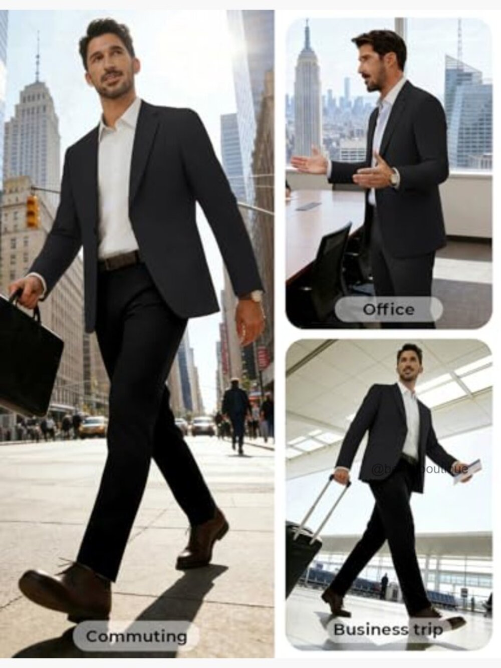 Lightweight Men's Casual Blazer One Button Sport Coat Notched Lapel - Picture 3 of 7